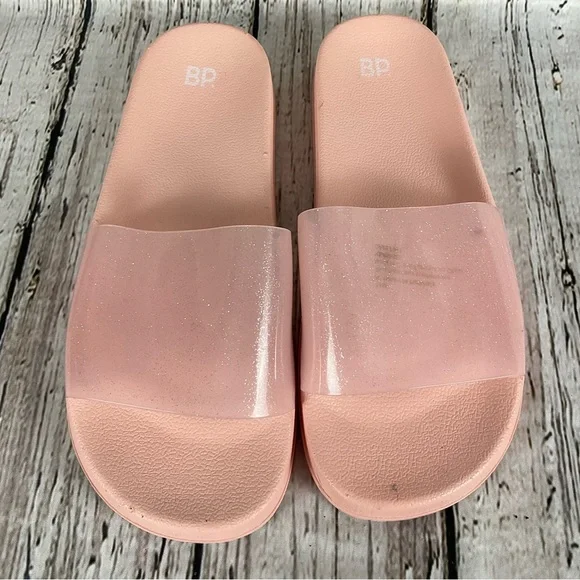 BP “June” Pink Jelly Slides Women’s Sz 11 Casual Pool Slides Slip On Sandals - Picture 2 of 11